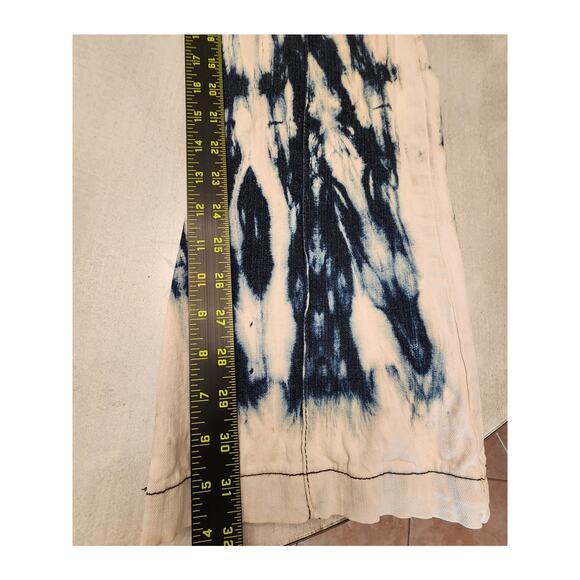XX by Mexx Y2K Low Rise Tie Dye Cargo Denim Wide Leg Women's Jeans SZ 2 - Picture 11 of 11